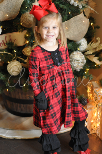 Buffalo Plaid Pocket Dress