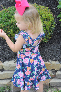 Rosie Posie Flutter Twirl Dress