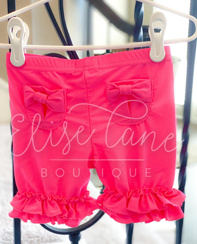 Neon Pink Pocket Shorties