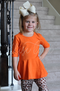 Orange Peplum