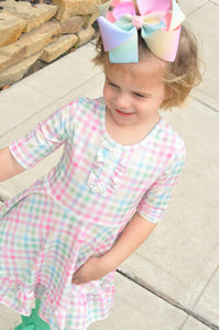 Pastel Plaid Twirl