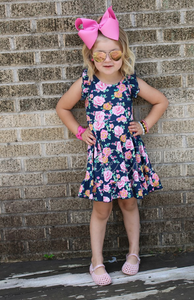 Rosie Posie Flutter Twirl Dress