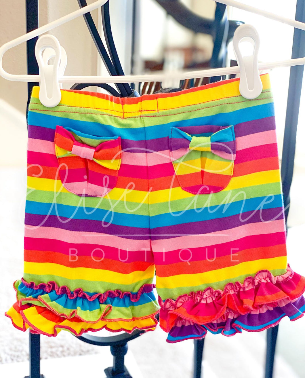 Rainbow Stripe Pocket Shorties