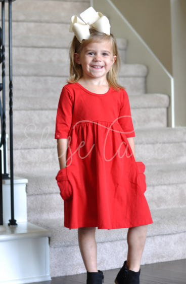 Red Pocket Dress