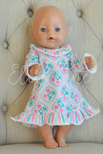 Shabby Flower Doll Gown