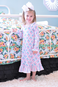 Shabby Flower Pajama Gown