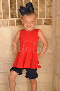 Red Tank Peplum