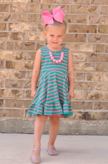 Watermelon Pop Twirl Dress