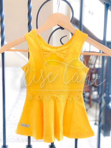 Yellow Peplum